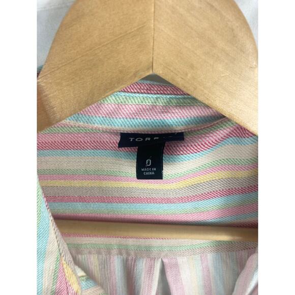 Torrid Lizzie Button Up Long Sleeve Shirt Size 0 / Large / 12 - Picture 7 of 8